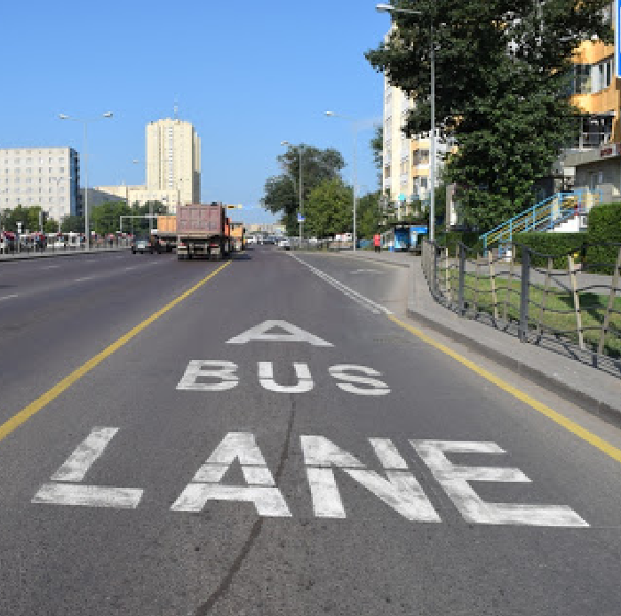 Временно разрешается ездить по Bus Lane