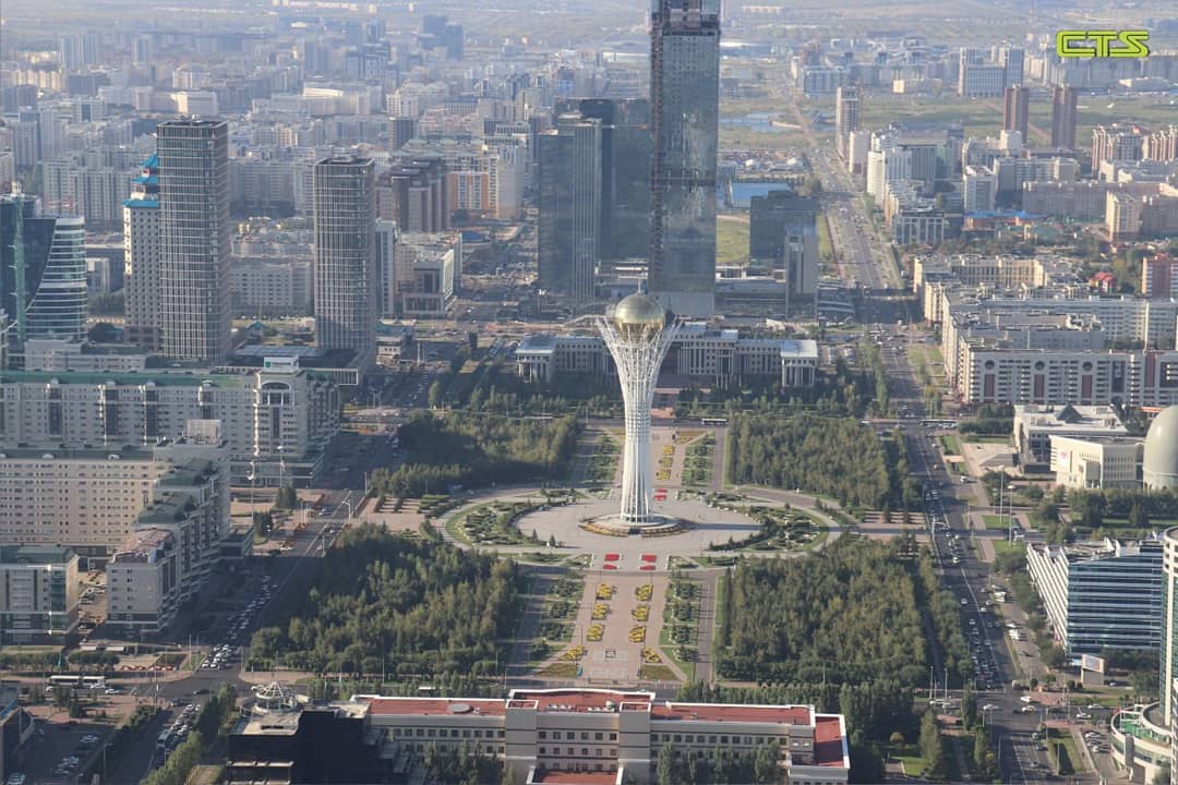 Қаланың көлік тораптары тікұшақ арқылы тексерілді