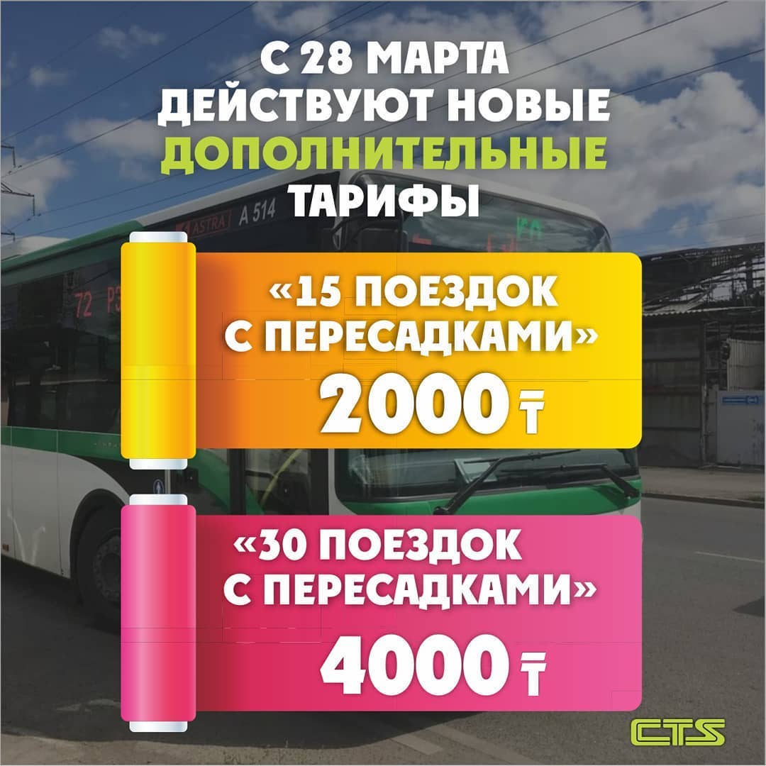 С 28 марта действуют новые дополнительные тарифы